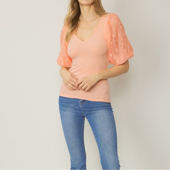 Blossom Belle Puff Sleeve Top - Picture 1 of 4